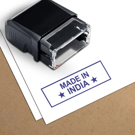 Made in India Customized Self Inking Pre-Inked Rubber Stamp Customized Stamps - Self Inking, Pocket, Pre-Inked Options