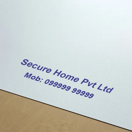 Company Name & Call Customized Self Inking Pre-Inked Rubber Stamp Customized Stamps - Self Inking, Pocket, Pre-Inked Options
