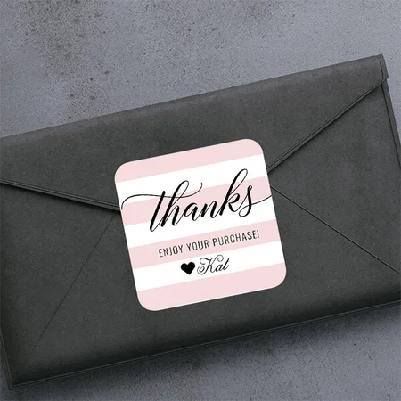 Modern Gold Script Wedding Welcome Customized Printed Sticker