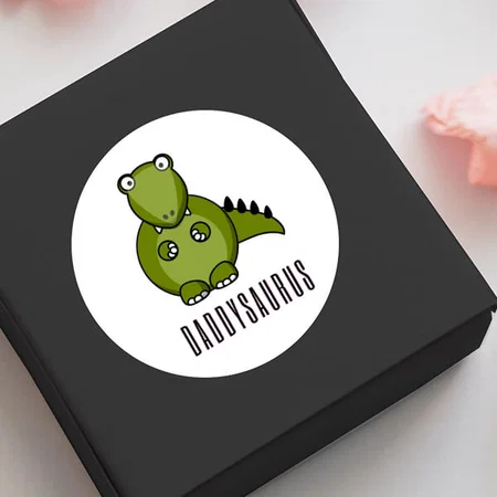 Daddysaurus Happy Father's Day Customized Printed Sticker