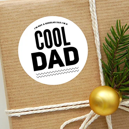 Cool Dad Customized Printed Sticker