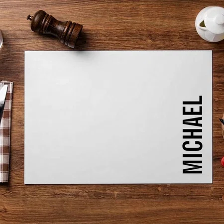 Modern Minimalist Customized Printed Cloth Placemat Table Mat