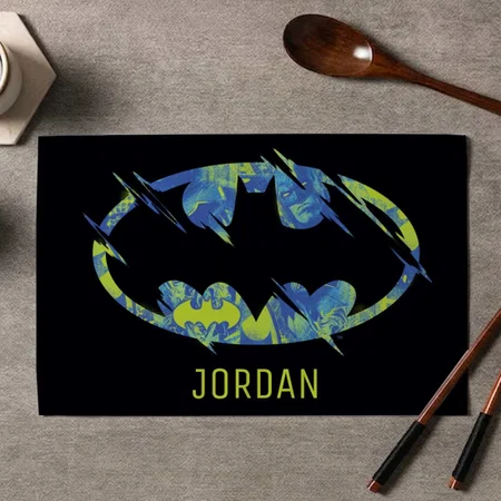 Electric Up Symbol With Name Customized Printed Cloth Placemat Table Mat