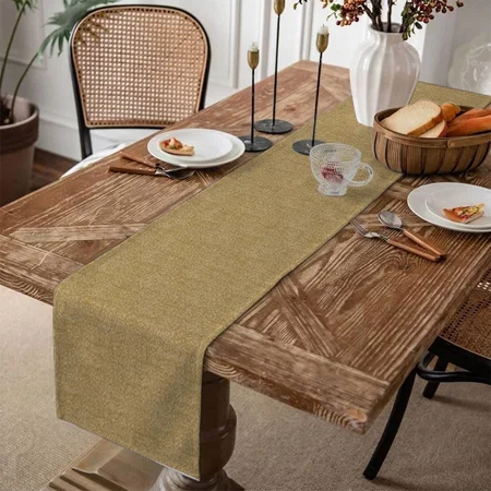 Glam Gold Glitter Glitz Customized Printed Cloth Table Runner