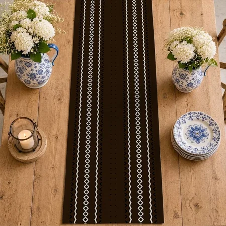 African Art Pattern Customized Printed Cloth Table Runner