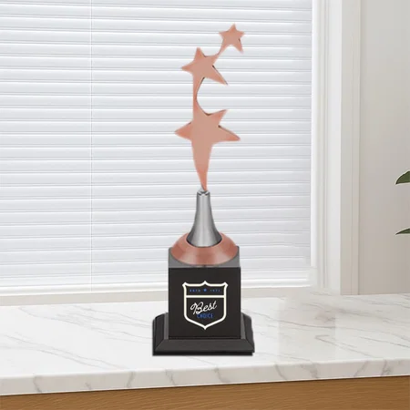Bronze Reach for the Stars Customized Trophy Award - 30 CM