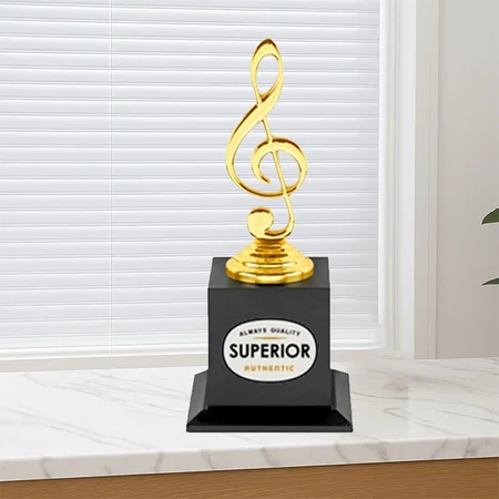 Golden Music Customized Trophy Award - 23 CM