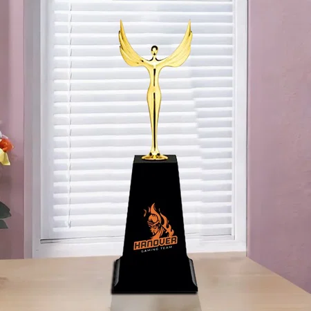 Golden Victory Customized Trophy Award - 32.5 CM