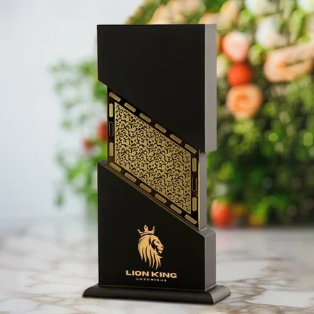 Premium Abstract Metal Customized Trophy Award - 26.5 CM