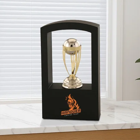 World Cup Golden Metal Customized Trophy Award - 22.5 CM