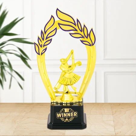 Golden Dance Competition Customized Trophy Award - 28.5 CM