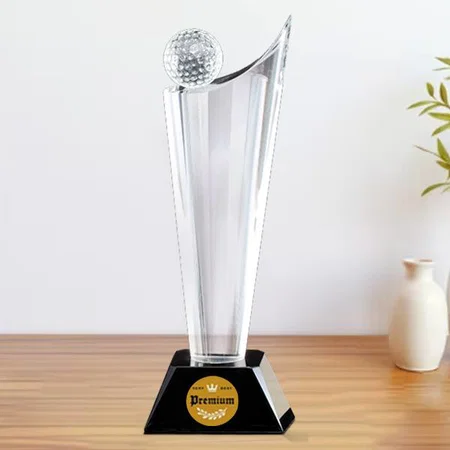 Golf Tournament Crystal Customized Trophy Award