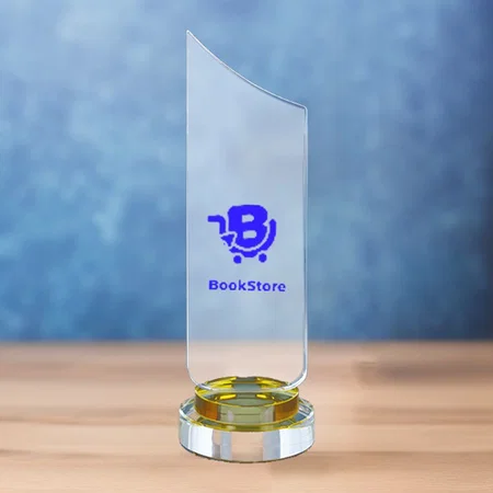 Basic Crystal Premium Customized Trophy Award - 26 CM
