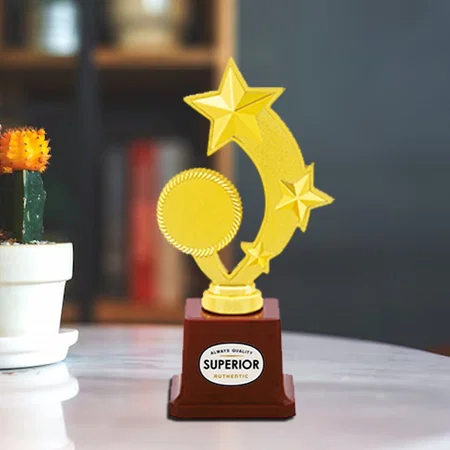 Basic Golden Customized Trophy Award