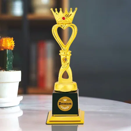 Golden Crown Customized Trophy Award