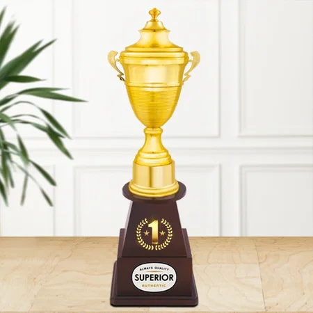 Golden Premium Grand Cup Customized Trophy Award