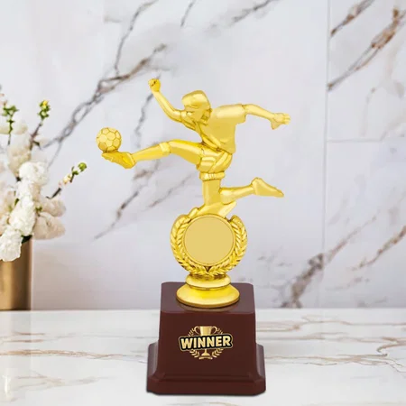 Football Player Golden Customized Trophy Award - 19.5 CM