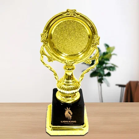 Golden Basic Customized Trophy Award