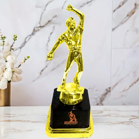 True Athlete Golden Customized Trophy Award