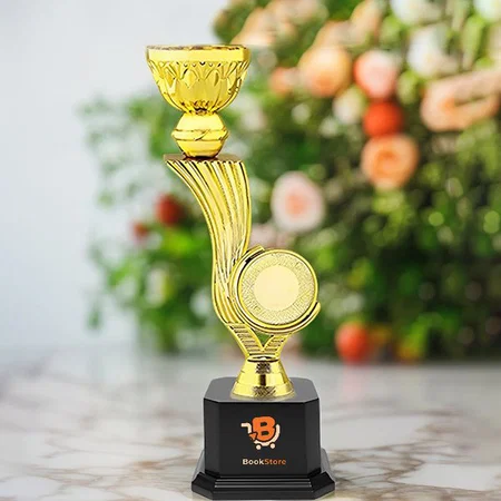Golden Basic Customized Trophy Award