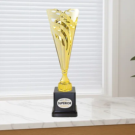 Golden Basic Customized Trophy Award