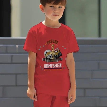 Future Star Customized Cotton Co-ord Set for Kids