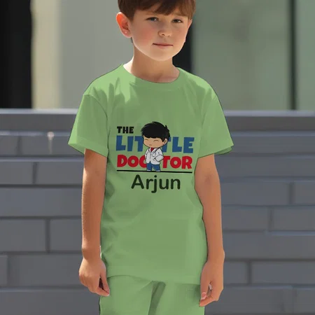 The Little Doctor Customized Cotton Co-ord Set for Kids