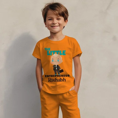 The Little Entrepreneur Customized Cotton Co-ord Set for Kids