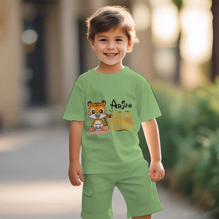 Coolest Toddler In Town Customized Cotton Co-ord Set for Kids