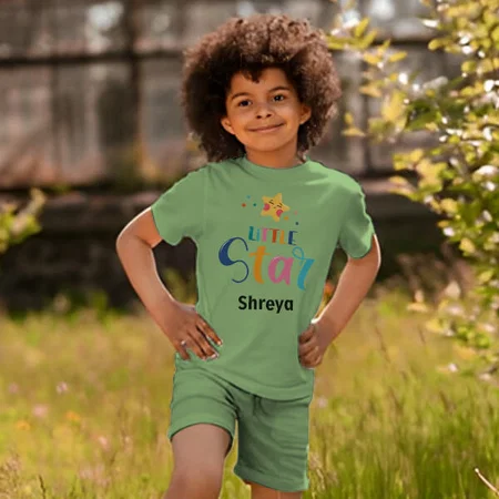 Little Star Customized Cotton Co-ord Set for Kids