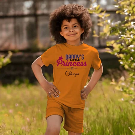 Daddy's Little Princess Customized Cotton Co-ord Set for Kids