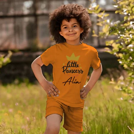 Little Princess Customized Cotton Co-ord Set for Kids
