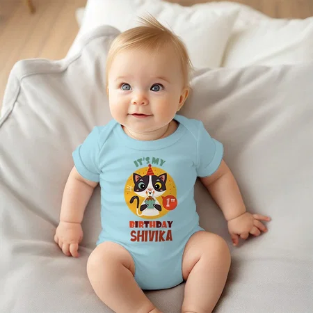 It's My Birthday Customized Photo Printed Infant Romper for Boys & Girls