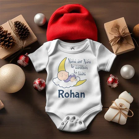 Sleeping Angel Customized Photo Printed Infant Romper for Boys & Girls