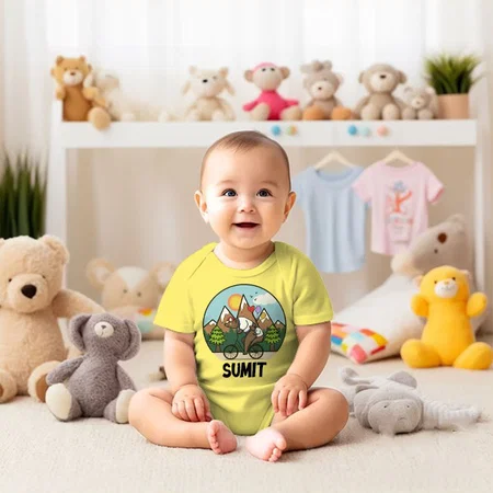 Nature Customized Photo Printed Infant Romper for Boys & Girls
