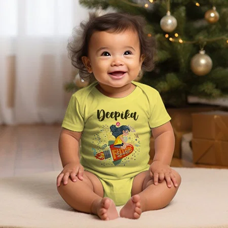 Future Scientist Customized Photo Printed Infant Romper for Boys & Girls