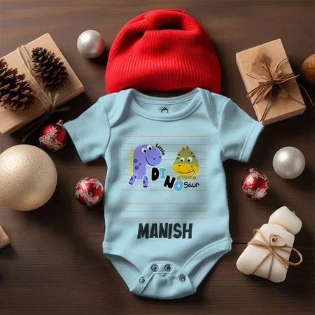 Little Dinosaur Customized Photo Printed Infant Romper for Boys & Girls