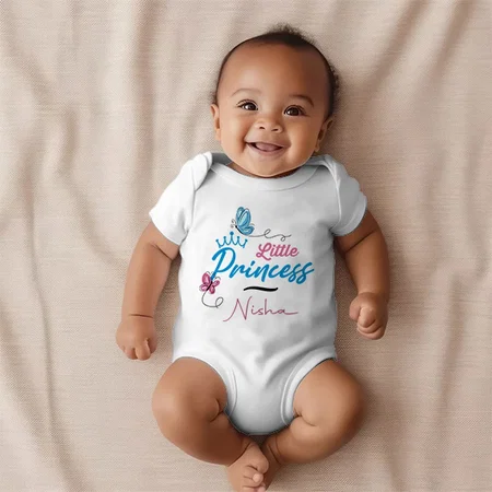 Little Princess Customized Photo Printed Infant Romper for Boys & Girls
