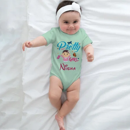 Pretty Girl Customized Photo Printed Infant Romper for Boys & Girls