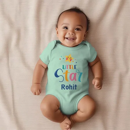 Little Star Customized Photo Printed Infant Romper for Boys & Girls
