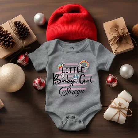 Little Baby Girl Customized Photo Printed Infant Romper for Boys & Girls