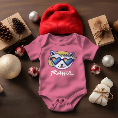 Cool Unicorn Customized Photo Printed Infant Romper for Boys & Girls