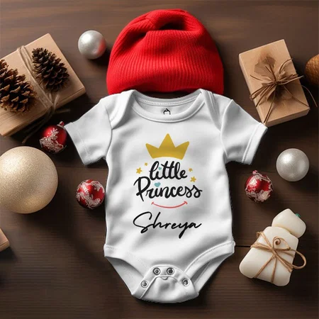 Little Princess Customized Photo Printed Infant Romper for Boys & Girls