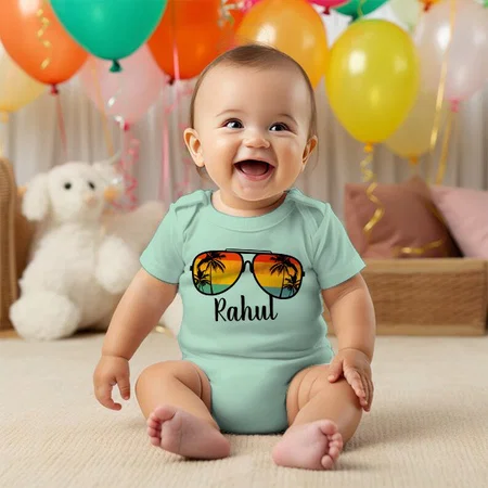 Horses Customized Photo Printed Infant Romper for Boys & Girls