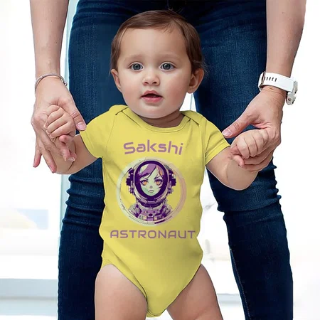 Astronaut Customized Photo Printed Infant Romper for Boys & Girls