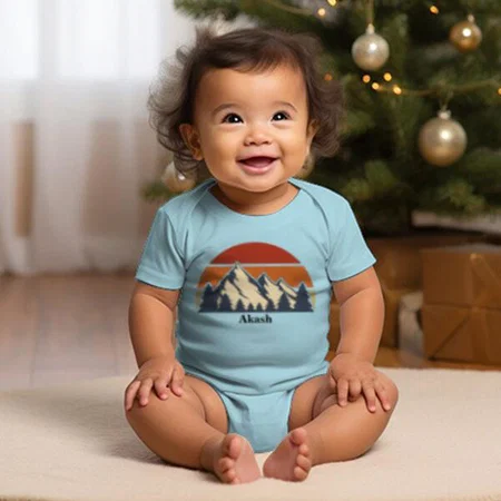 Nature Customized Photo Printed Infant Romper for Boys & Girls