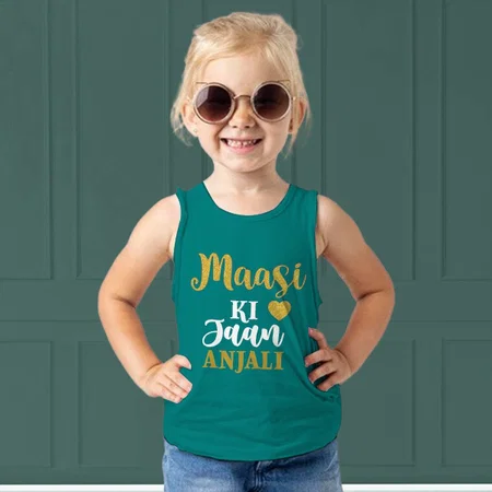 Maasi Ki Jaan Customized Kid’s Cotton Vest Tank Top