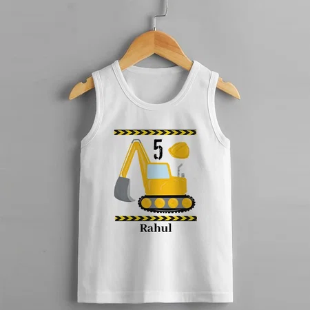Birthday Age Customized Kid’s Cotton Vest Tank Top