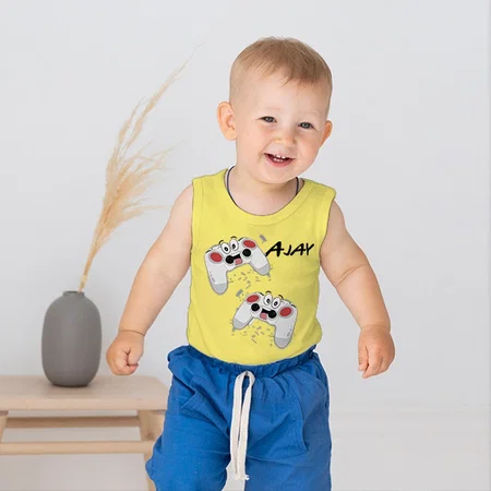 Gamer Customized Kid’s Cotton Vest Tank Top