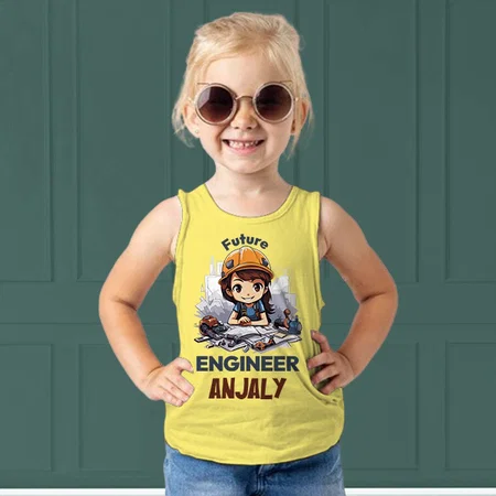 Future Engineer Customized Kid’s Cotton Vest Tank Top